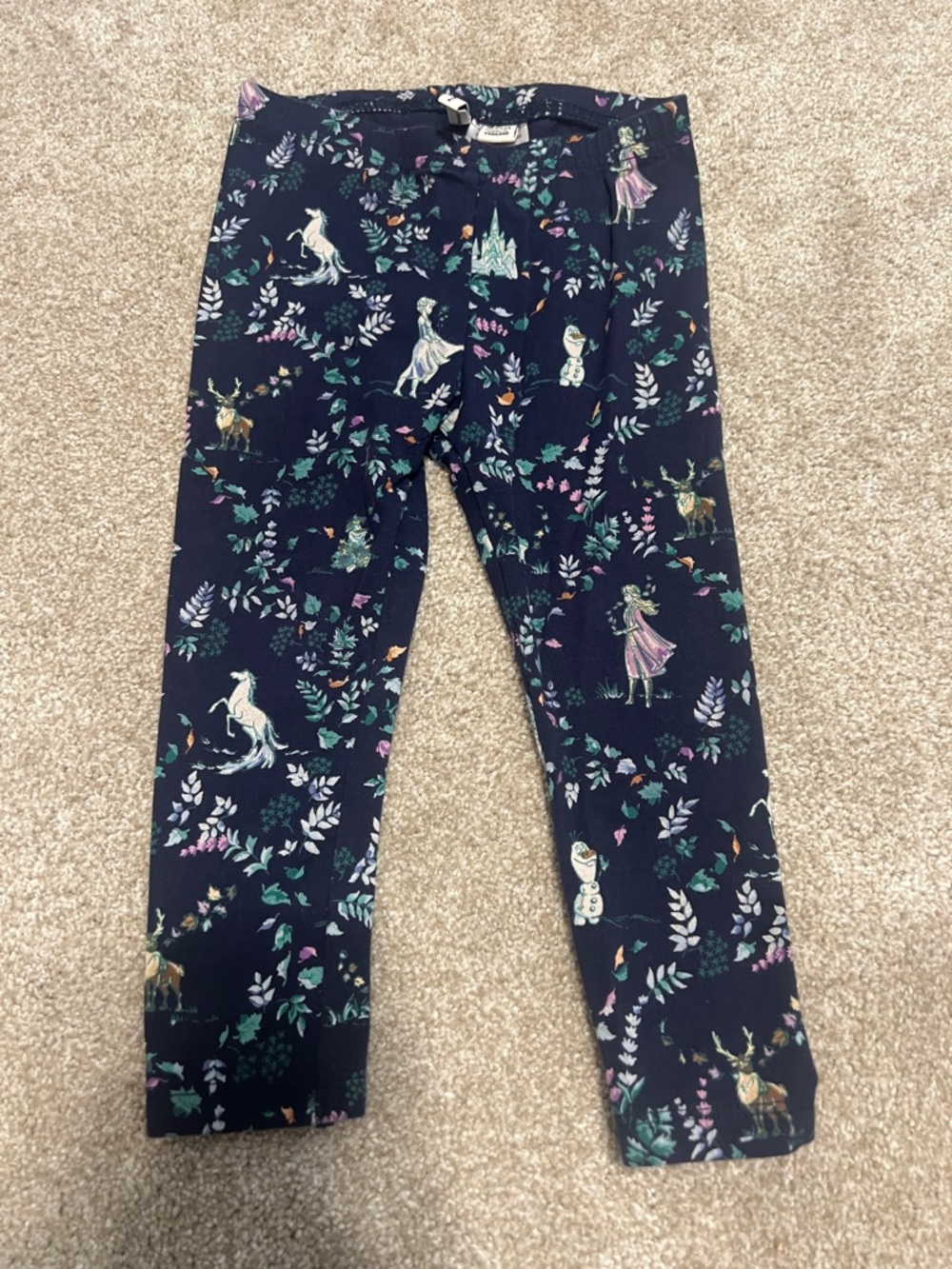 Janie and Jack Navy Disney Frozeb Leggings